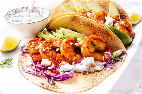 Easy Spicy Shrimp Tacos Erren S Kitchen