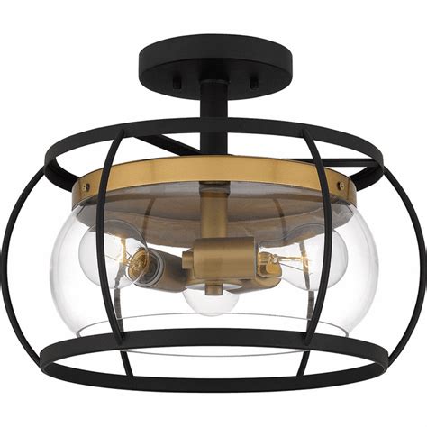 Quoizel THY1715EK Thyme Contemporary Earth Black Flush Mount Lighting ...