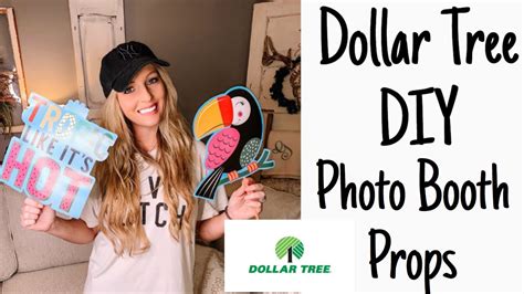 Dollar Tree Diy Photo Booth Props Youtube