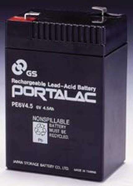 Battery 6 Volt 4 5 Ah For Many Applications Gs P Emergency Lighting