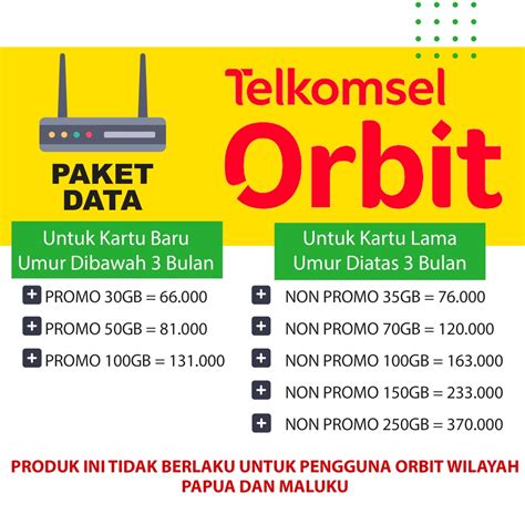 Jual Paket Data Internet Orbit Telkomsel Murah Shopee Indonesia