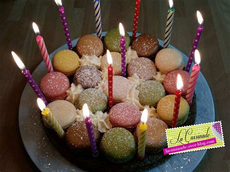 Fondant Au Chocolat Et Macarons Pour Anniversaire La Cuisinade