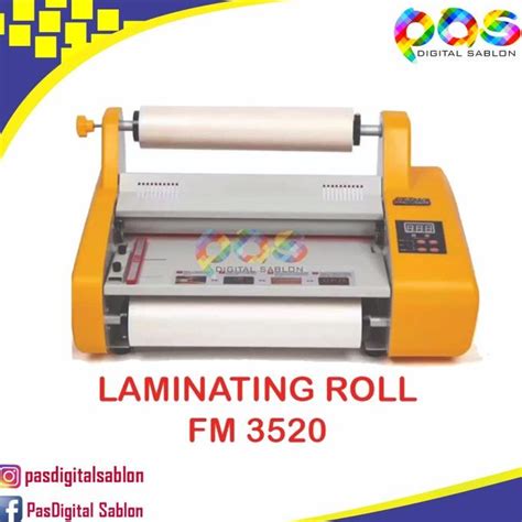 Jual Mesin Laminating Roll FM 3520 4 Lampu Laminator Roll 2 Sisi 4