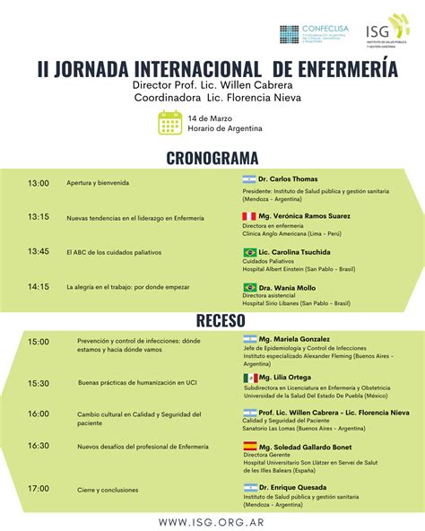 Ii Jornada Internacional De Enfermería Instituto De Salud Pública Y