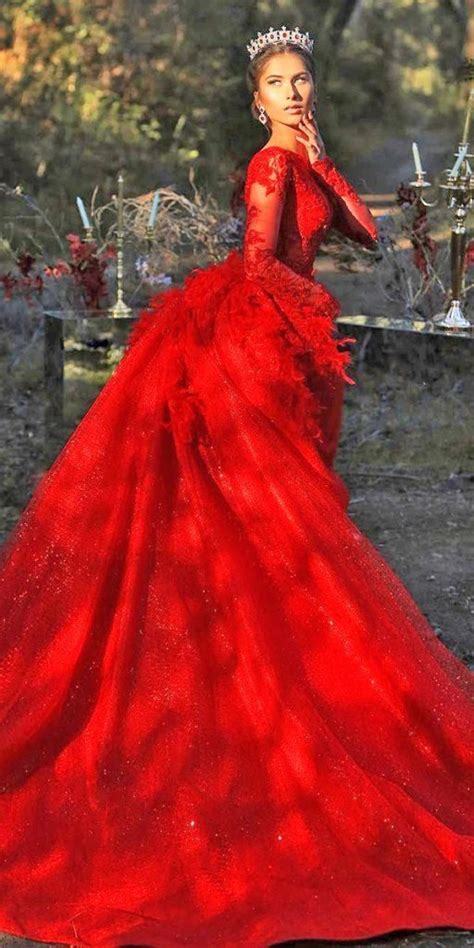 Beautiful Red Wedding Dresses