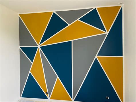 Mur Triangle De Peinture Peinture Murale Peinture G Om Trique