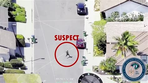 Irvine Police Use Drone To Track Down Suspect Youtube