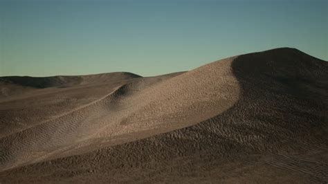 Aerial View On Big Sand Dunes In Sahara Desert At Sunrise Motion Graphics