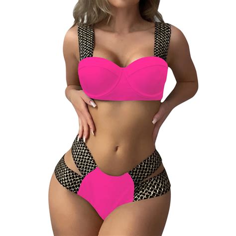AdBFJAF Womens Swimsuits Swimsuits For Teens Bikini Women S Swimsuit Hard Steel Bracket Split