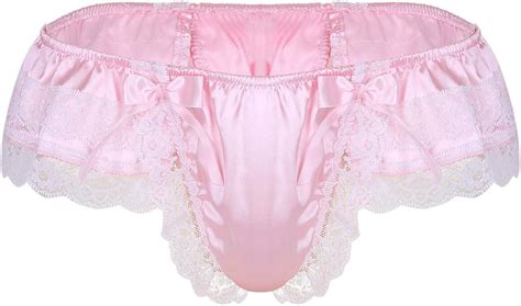 Butt Low Sexy Briefs Lace Sissy Open Thong Panties Underwear G String Mens Honeymoon Lingerie