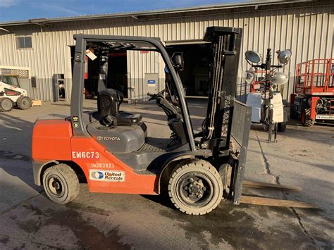 Used Toyota Fdu Warehouse Forklift For Sale In Lakeside Ca