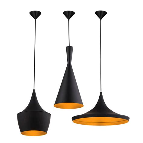 Kit 3 Pendentes Tom Dixon Funil Balão e Chapéu Preto no Shoptime