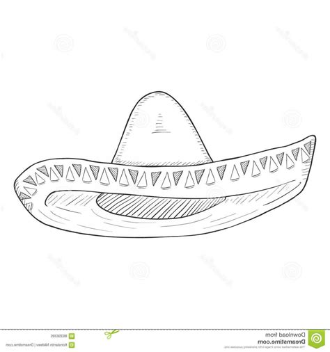 Sombrero Sketch At Explore Collection Of Sombrero