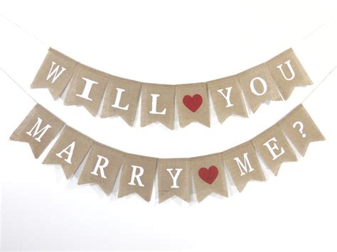 Will You Marry Me Banner, Wedding Proposal Banner, Reception Decor ...