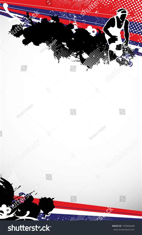 Wrestling Background Space Poster Web Leaflet Stock Illustration ...