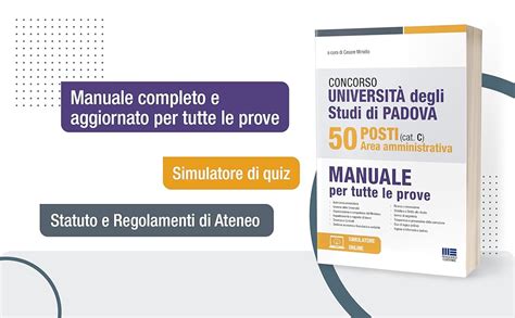 Concorso Università degli studi di Padova 50 posti area amministrativa