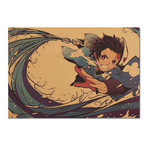 Demon Slayer Poster Japanese Anime Poster Demon Slayer Unframed 20 X14