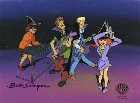 Scooby Doo And The Witchs Ghost Original Production Cel Shaggy Velma Fred And Daphne In