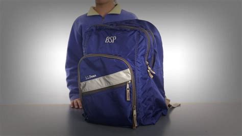 Everyone had to have an LL Bean backpack monogrammed with their initials : nostalgia