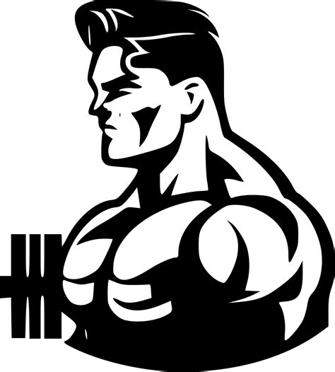 Gym, Black and White Vector illustration 23856201 Vector Art at Vecteezy