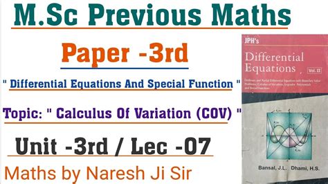 Euler Lagrange Equations Calculus Of Variation Cov Isoperimetric