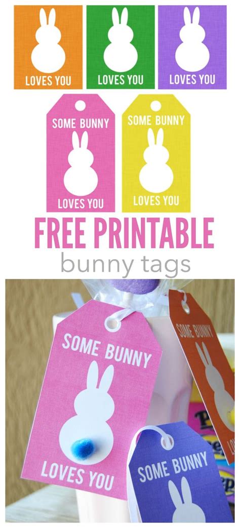 Some Bunny Loves You Tags Free Printable Easter Bunny And Free