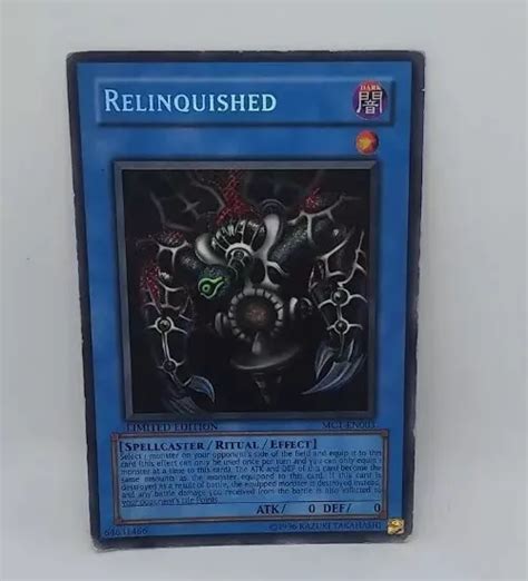 Yu Gi Oh Tcg Relinquished Magic Ruler Mrl 029 1st Edition Ultra Rare 1996 541 Picclick Ca