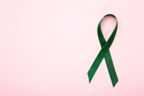 Premium Photo Green Organ Transplant Awareness Ribbon