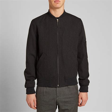 Apc Ma 1 Bomber Jacket Anthracite