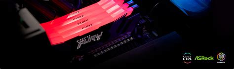 M Moire Pour Desktop Kingston Fury Renegade Ddr Rgb Noir Mhz Gb