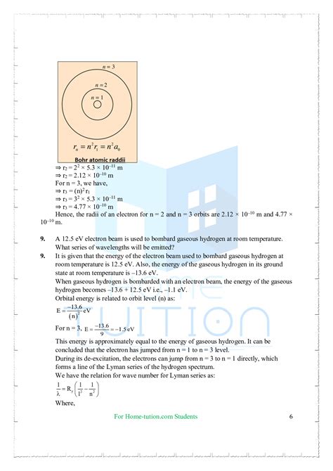 Ncert Solutions For Class 12 Physics Chapter 12 Atoms