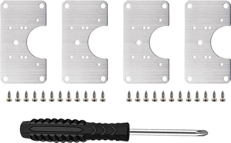 4 Piece Hinge Repair Kit Cabinet Hinge Repair Plate Stainless Steel