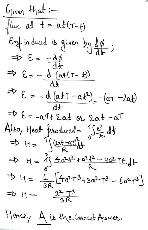 The Magnetic Flux Through A Stationary Loop With Resistance R Varies