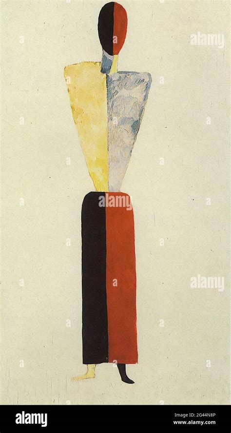 Kazimir Malevich Girl Figure Stock Photo Alamy