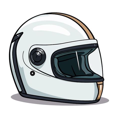 Casco De Motocicleta Aislado Sobre Fondo Blanco Linda Imagen De Un