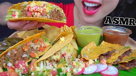 Asmr Tacos Eating Sounds No Talking Sas Asmr Youtube