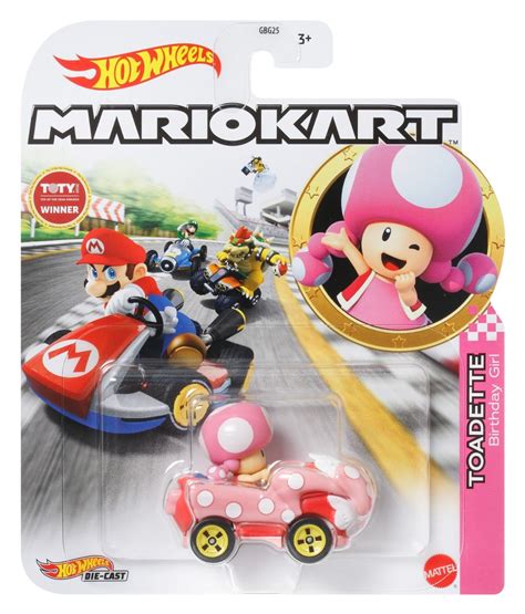 Mattel Hot Wheels Mario Kart Toadette Birthday Girl Toy Vehicle Ct Kroger