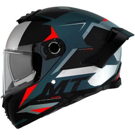 Casco Mt Thunder Sv Exeo Color Negro Gris Rojo Talla M