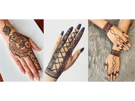 25 Stunning Easy Back Hand Henna Designs - 2023 | Fabbon