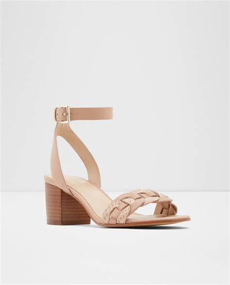 Sandalias de tacón de mujer Aldo en color nude de piel Aldo El