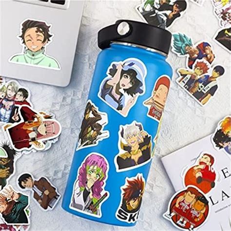 Vinilo Para Botella Pegatinas Mixtas De Anime Paquete D Cuotas