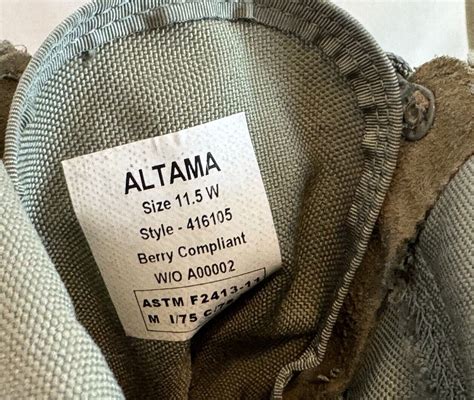 Altama Combat Vibram Soles Steel Toe Boots Sage Green Gem
