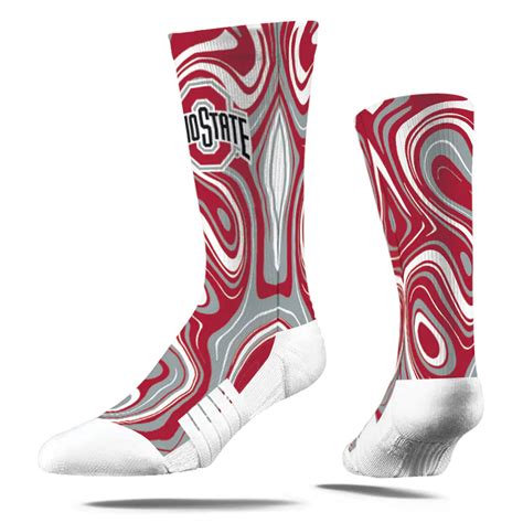 Ohio State Buckeyes Oil Slick Crew Socks Everything Buckeyes