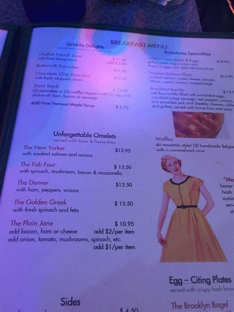 Menu At Ellens Stardust Diner Bbq West New York