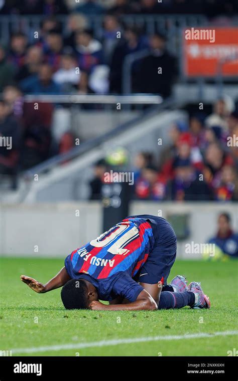 Barcelona Feb 19 Ansu Fati In Action During The Laliga Match Between