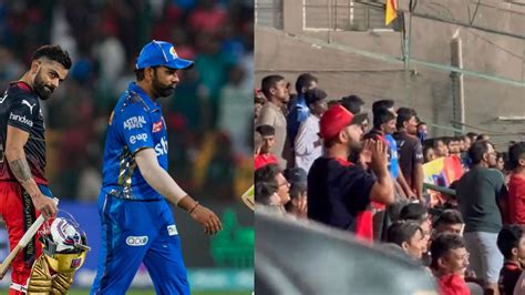 IPL 2023 RCB Fans Mock Rohit Sharma During Game Against MI Call Him