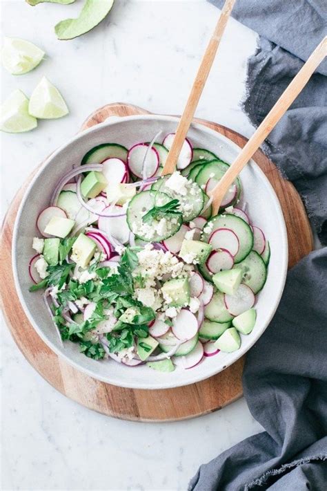 Salade De Concombre Radis Et Feta Marie Ve Caplette Nutritionniste