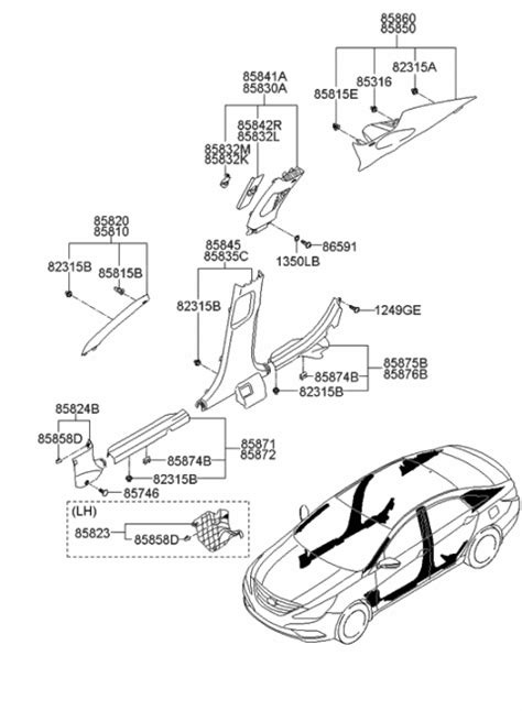 Q Hz Genuine Hyundai Trim Assembly Rear Door Scuff Lh