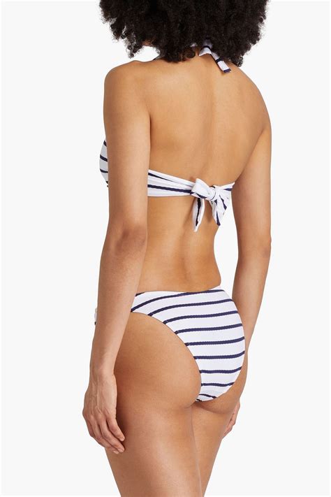 Melissa Odabash Paris Striped Halterneck Triangle Bikini Top The Outnet