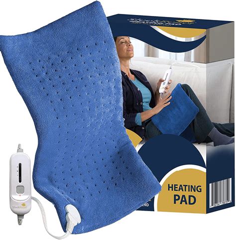 Sleek Relief Fast Heating Auto Shut Off Electric Heating Pad For Back Pain And Warmer Cramps